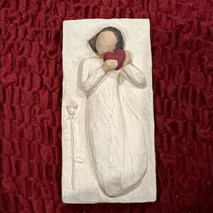 Willow Tree Cream Plaque with Heartfelt Message NWOT